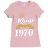kings are born in 1970 Ladies Fitted T-Shirt
