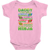 Daddy You Are My Favorite Ninja Baby Onesie