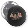 Camping Red Pin-back button