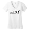 evolution of a darts player t shirt phil taylor board Women's V-Neck T-Shirt