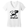 i'm not cat Women's V-Neck T-Shirt