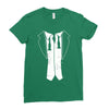 disheveled tuxedo Ladies Fitted T-Shirt
