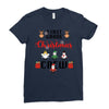 first grade christmas crew Ladies Fitted T-Shirt