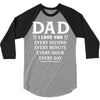 I Love You Dad 3/4 Sleeve Shirt