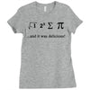 i ate sum pi t shirt s m l xl 2xl 3xl funny nerdy geeky college awesom Ladies Fitted T-Shirt