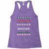 ugly christmas brother Racerback Tank