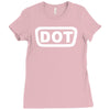2x dot sticker vinyl decal d.o Ladies Fitted T-Shirt