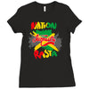 rasta nation, the reggae and dancehall Ladies Fitted T-Shirt