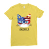 4th of July Ladies Fitted T-Shirt