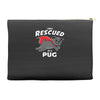 rescued by pug Accessory Pouches