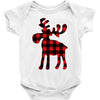 lumberjack reindeer Baby Bodysuit