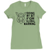 v8 global warming Ladies Fitted T-Shirt