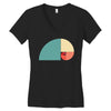 fibonacci golden ratio colorful Women's V-Neck T-Shirt