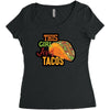 this girl likes tacos Women's Triblend Scoop T-shirt