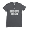 bass it's a groove thing Ladies Fitted T-Shirt