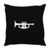 trumpet funny jazz music new Throw Pillow