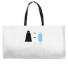 father, son, holy spirit Weekender Totes