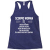 Scorpio Woman Racerback Tank