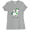 irish unicorn Ladies Fitted T-Shirt