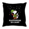 Happiness is Camp Throw Pillow