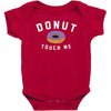 donut touch me funny Baby Bodysuit