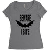 beware i bite Women's Triblend Scoop T-shirt