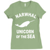 narwhals Ladies Fitted T-Shirt