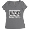 workout Women's Triblend Scoop T-shirt