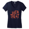 her treat Women's V-Neck T-Shirt
