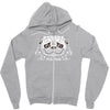 pug mom sugar skull Zipper Hoodie