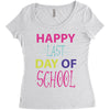 happy laft day of school Women's Triblend Scoop T-shirt
