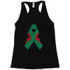 liver ribbon and rose Racerback Tank