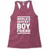 world's okayest boyfriend couple love funny Racerback Tank