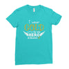 I Wear Gold For My Hero In Haven Ladies Fitted T-Shirt