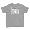 gangster rap made me do it Youth Tee