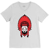 native america wolf V-Neck Tee