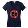 Starry Night Deadpool Women's V-Neck T-Shirt