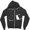black cat magic Zipper Hoodie