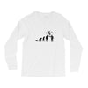 stop following me monkey Long Sleeve Shirts