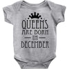 queens are born in december (2) Baby Onesie
