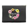 Floral Baby Name Accessory Pouches