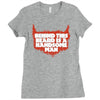 behind beard is a handsome man Ladies Fitted T-Shirt