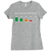 leave me alone introvert humor Ladies Fitted T-Shirt
