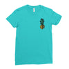 Pineapple Bomb Pocket Ladies Fitted T-Shirt