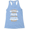 Super Cool Papa Of A Freaking Awesome Daughter Racerback Tank