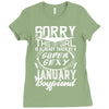 This Girl Is Taken By A Super Sexy January Boyfriend Ladies Fitted T-Shirt
