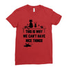 This Is Why We Can't Have Nice Things Ladies Fitted T-Shirt