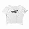 the hidden face Crop Top