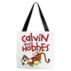 calvin hobbes Tote Bags