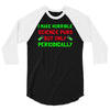 imake horrible since puns but only periodicaly 3/4 Sleeve Shirt